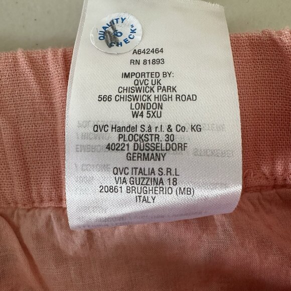 Denim & Co Canyon Retreat Oasis Midi Skirt Medium Linen Embroidered - Picture 9 of 10